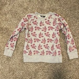 North Face Floral Sweatshirt